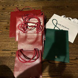 Cartier and other shopping bags